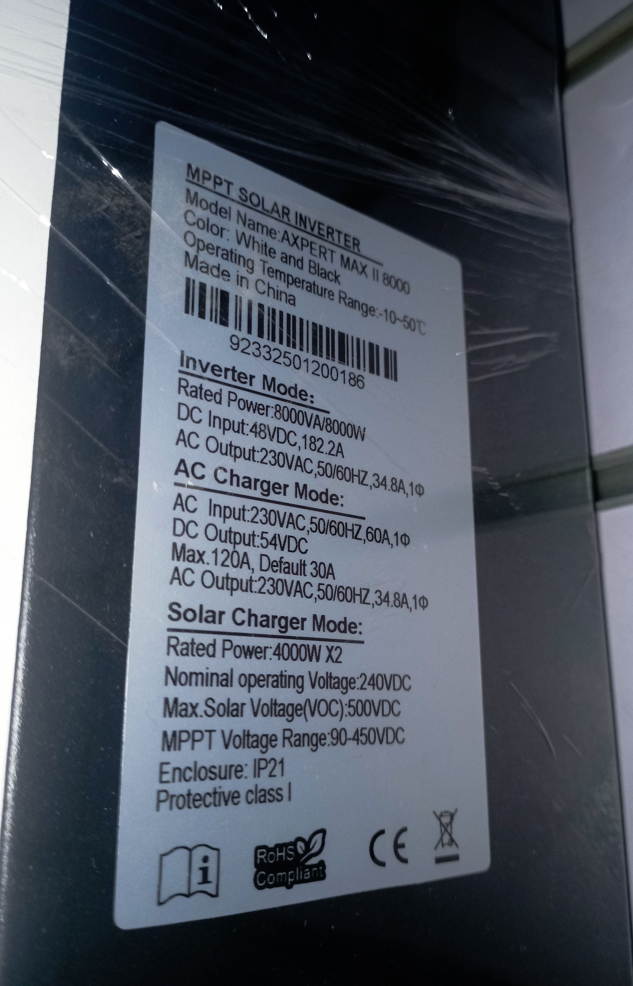 انفرتر انرجي بروماكس 8 كيلو فولت أمبير ماكس - توازن مثالي