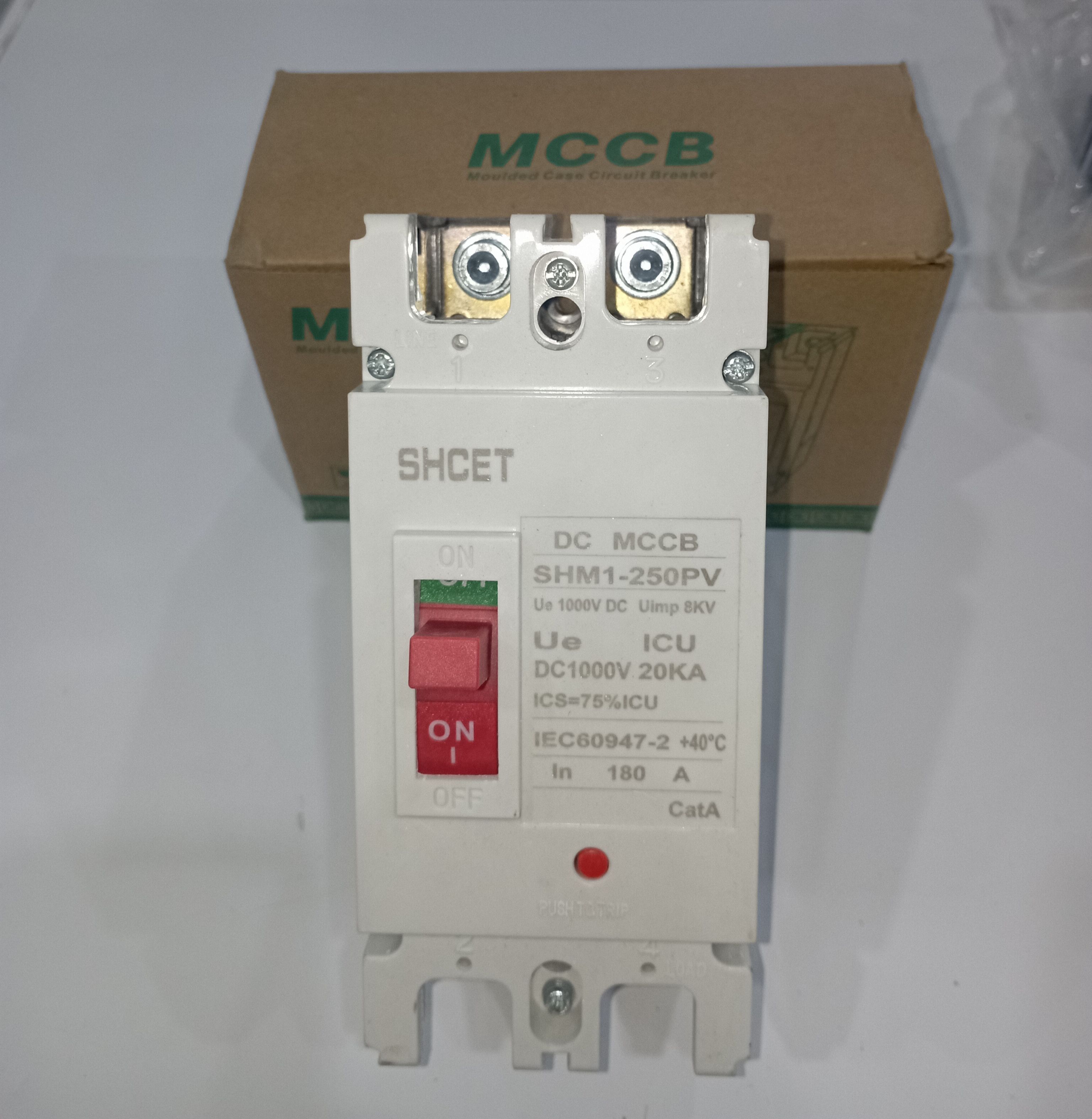 قاطع MCCB 2 خط 180 أمبير - حماية متوسطة
